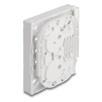LWL Anschlussdose FTTH zur Wandmontage für 4 x SC Simplex oder LC Duplex weiß
