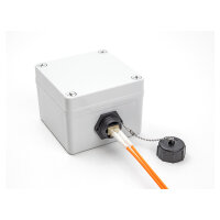 LWL Einbaubuchse LC Duplex zu LC Duplex mit Verschlusskappe Multimode IP68 staub- und wasserdicht