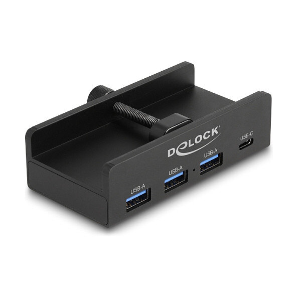 Externer USB 5 Gbps 4 Port Hub 3 x USB Typ-A und 1 x USB Type-C™ mit Feststellschraube