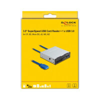 3.5? SuperSpeed USB Card Reader 6 Slots + 1 x USB Typ-A Buchse