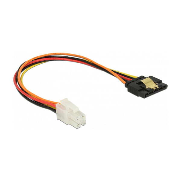 Kabel P4 4 Pin Stecker > SATA 15 Pin Buchse 20 cm