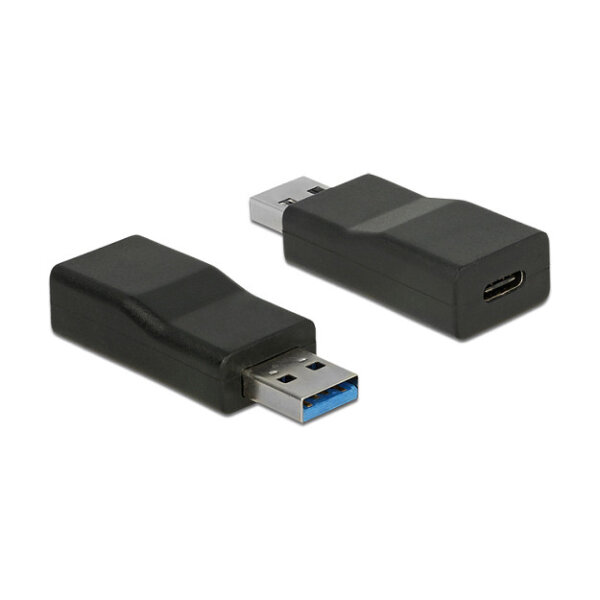 Konverter USB 10 Gbps Typ-A Stecker > USB Type-C™ Buchse Aktiv schwarz