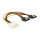 Kabel Power Molex 4 Pin Stecker > 2 x SATA 15 Pin Buchse Metall 20 cm