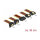 Kabel SATA 15 Pin Strom Stecker mit Einrastfunktion > SATA 15 Pin Strom Buchse 2 x gerade / 2 x unten 30 cm