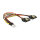 Kabel Power Floppy 4 Pin Stecker > 2 x SATA 15 Pin Buchse Metall 20 cm