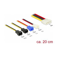 Kabel Stromversorgung Molex 4 Pin Stecker > 4 x 2 Pin...