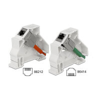 Keystone Halterung für Hutschienen 180°