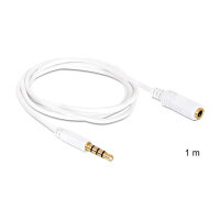 Verlängerungskabel Audio Klinke 3,5 mm Stecker / Buchse 4 Pin 1 m
