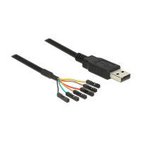 USB 2.0 zu Seriell TTL (3,3 V) Konverter mit 6 einzelnen Pfostenbuchsen 1,8 m