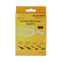 USB 2.0 zu Seriell TTL (3,3 V) Konverter mit 6 einzelnen Pfostenbuchsen 1,8 m