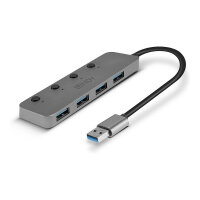 LINDY USB 3.0 Aktiv-Hub 4 Port
