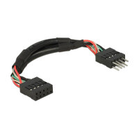 USB 2.0 10 Pin Verlängerungskabel Pfostenstecker > Pfostenbuchse 10 cm