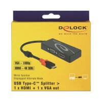 USB Type-C™ Splitter (DP Alt Mode) > 1 x HDMI + 1 x VGA out