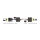 Extender RS-232 DB9 Buchse RJ45 Buchse zu RS-232 DB9 Stecker RJ45 Buchse ESD Schutz 1200 m Reichweite erweiterter Temperaturbereich
