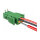 Terminalblock Set für Platine 2 Pin 3,81 mm Rastermaß horizontal