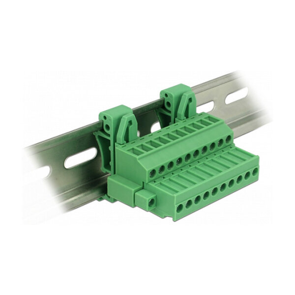 Terminalblock Set für Hutschienen 10 Pin mit Schraubverriegelung