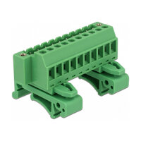 Terminalblock Set für Hutschienen 10 Pin mit Schraubverriegelung