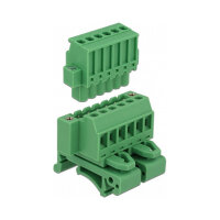 Terminalblock Set für Hutschienen 6 Pin mit Schraubverriegelung