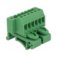 Terminalblock Set für Hutschienen 6 Pin mit Schraubverriegelung