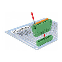 Terminalblock Set für Platine 8 Pin 3,81 mm Rastermaß vertikal
