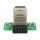 USB Pfostenbuchse > 2 x USB 2.0 Typ-A Buchse - oben