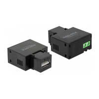Keystone Modul mit USB Typ-A Ladebuchse 5 W schwarz