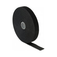 Klettband auf Rolle L 10 m x B 20 mm in Box schwarz