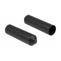 Endkappen mit Innenkleber 70 x 20 mm 2 Stück schwarz