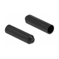 Endkappen mit Innenkleber 70 x 16 mm 2 Stück schwarz