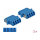 LWL Kupplung LC Quad Buchse zu LC Quad Buchse Singlemode 2 Stück blau