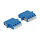 LWL Kupplung LC Quad Buchse zu LC Quad Buchse Singlemode 2 Stück blau