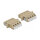 LWL Kupplung LC Quad Buchse zu LC Quad Buchse Multimode 2 Stück beige