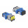 LWL Kupplung mit Laserschutzklappe SC Simplex Buchse zu SC Simplex Buchse Singlemode blau