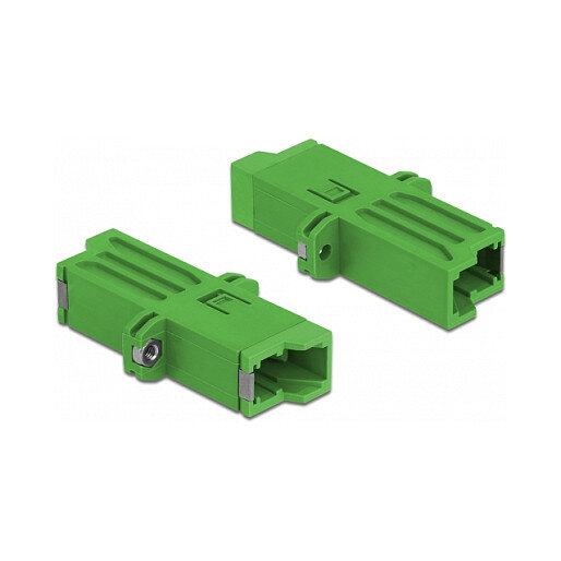 LWL Kupplung E2000 Simplex Buchse zu Simplex Buchse Singlemode grün
