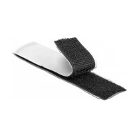 Klettband selbstklebend mit Haft- und Flauschband L 10 m x B 25 mm schwarz
