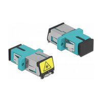 LWL Kupplung mit Laserschutzklappe SC Simplex Buchse zu SC Simplex Buchse Multimode aqua