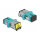 LWL Kupplung mit Laserschutzklappe SC Simplex Buchse zu SC Simplex Buchse Multimode aqua