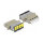 LWL Kupplung mit Laserschutzklappe LC Quad Buchse zu LC Quad Buchse Multimode beige