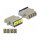 LWL Kupplung mit Laserschutzklappe LC Quad Buchse zu LC Quad Buchse Multimode beige