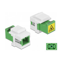 Keystone Modul SC Simplex Buchse zu SC Simplex Buchse mit Laserschutzklappe innen