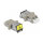 LWL Kupplung mit Laserschutzklappe LC Duplex Buchse zu LC Duplex Buchse Multimode beige