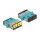 LWL Kupplung mit Laserschutzklappe SC Duplex Buchse zu SC Duplex Buchse Multimode aqua