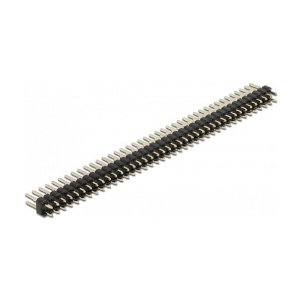 Stiftleiste 40 Pin, Rastermaß 2,54 mm, 2-reihig, gerade, 5 Stück