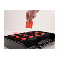 Sortimentsbox mit 17 Fächern 320 x 255 x 60 mm orange / schwarz