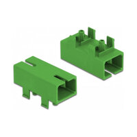 LWL Kupplung für PCB SC Simplex Buchse zu SC Simplex Buchse Singlemode grün
