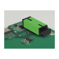 LWL Kupplung für PCB SC Simplex Buchse zu SC Simplex Buchse Singlemode grün