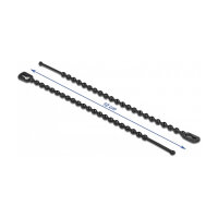 Blitzbinder wiederverwendbar L 100 x B 2,4 mm schwarz 100 Stück