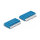 LWL Kupplung HD LC Octuplex Buchse zu LC Octuplex Buchse blau