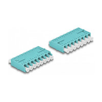 LWL Kupplung HD LC Octuplex Buchse zu LC Octuplex Buchse aqua