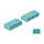 LWL Kupplung HD LC Octuplex Buchse zu LC Octuplex Buchse aqua